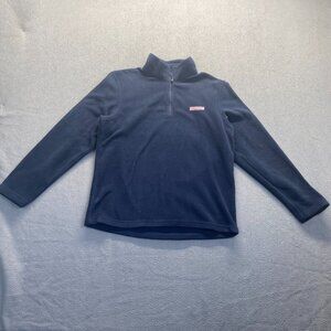 Vineyard Vines Mens 1/4 Zip fleece Size M Navy Blue,Sweater,Comfort,Outdoor